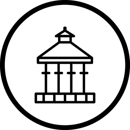 Vector Veranda Iconのイラスト素材