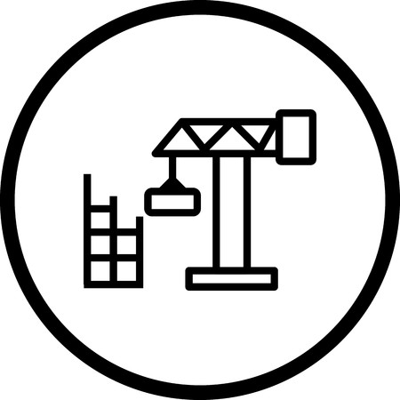 Vector Construction house Iconのイラスト素材
