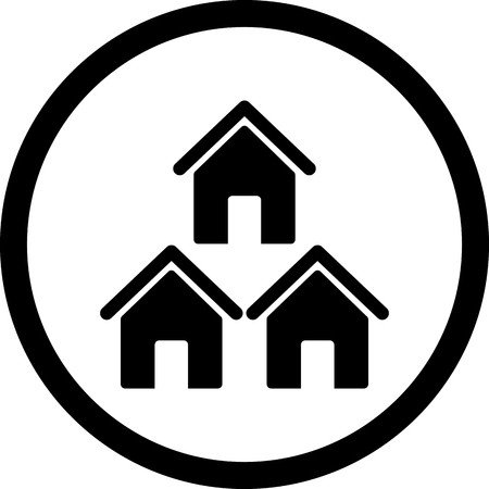 Vector Neighborhood Iconのイラスト素材