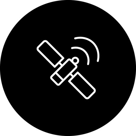 Vector Space Station Iconのイラスト素材