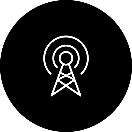 Vector Broadcast Iconのイラスト素材