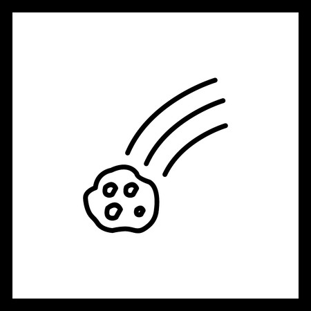 Vector Falling Meteorite Iconのイラスト素材