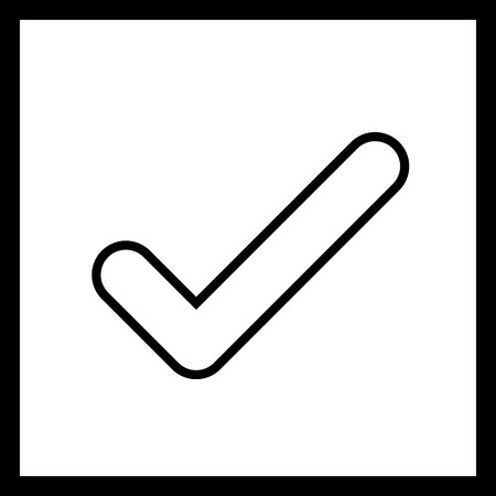 Tick Vector Iconのイラスト素材