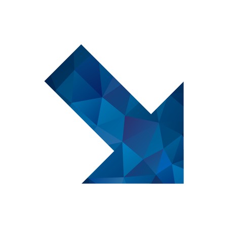 Right Down Vector Iconのイラスト素材