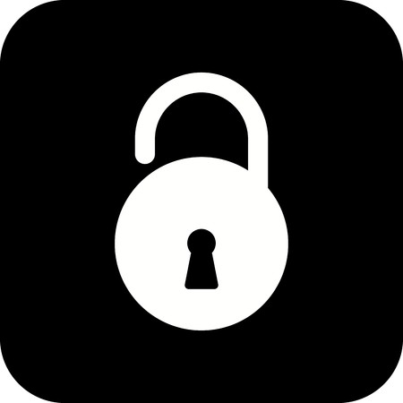 Unlock Vector Iconのイラスト素材