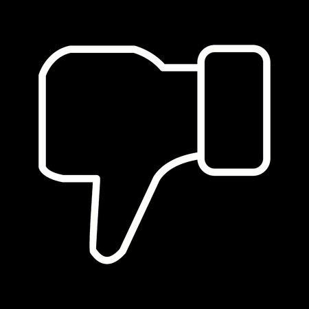 Dislike Vector Iconのイラスト素材