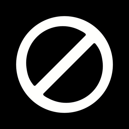Forbidden Vector Iconのイラスト素材
