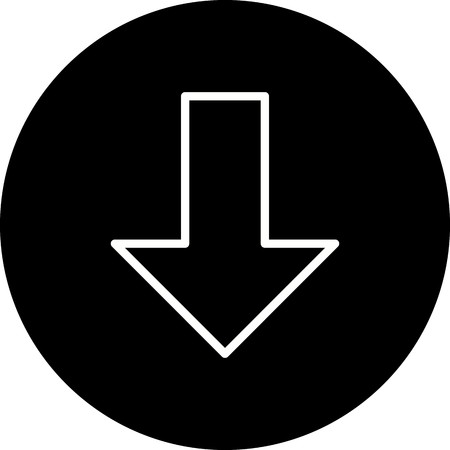 Down Vector Iconのイラスト素材