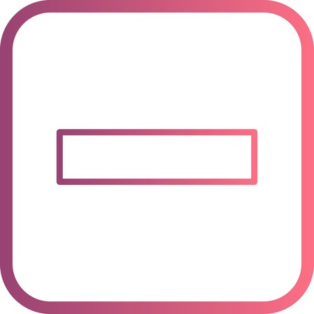 Minus Vector Iconのイラスト素材