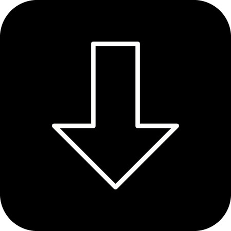 Down Vector Iconのイラスト素材