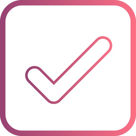 Tick Vector Iconのイラスト素材