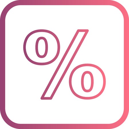Percentage Vector Iconのイラスト素材