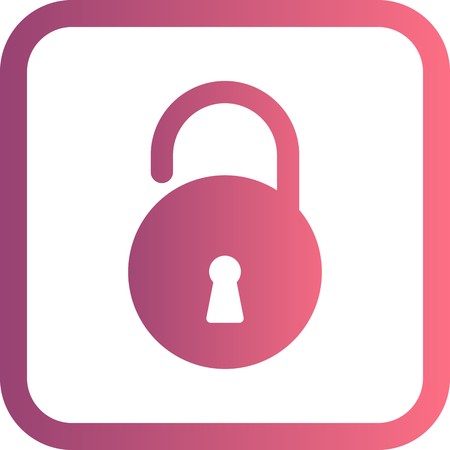 Unlock Vector Iconのイラスト素材