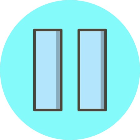 Pause Vector Iconのイラスト素材