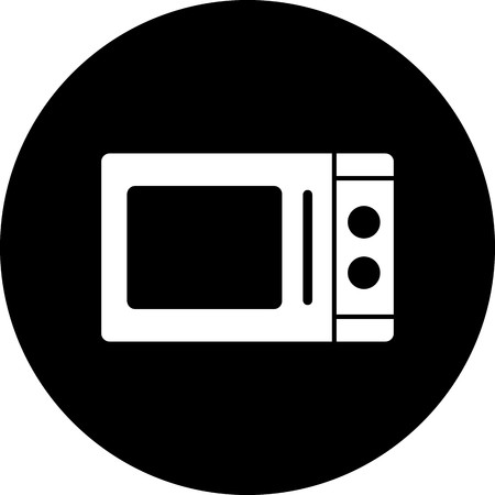 Vector Microwave Oven Iconのイラスト素材