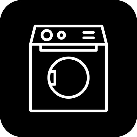 Vector Washing Machine Iconのイラスト素材