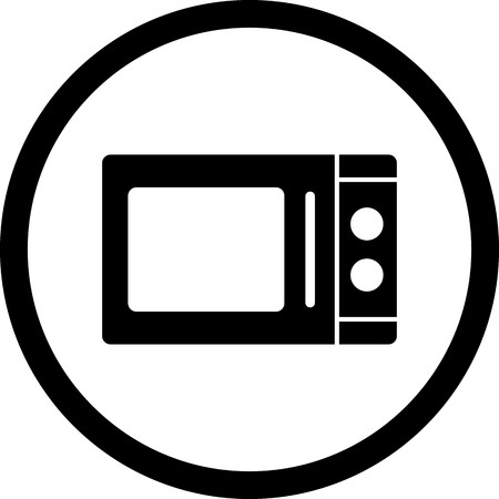 Vector Microwave Oven Iconのイラスト素材