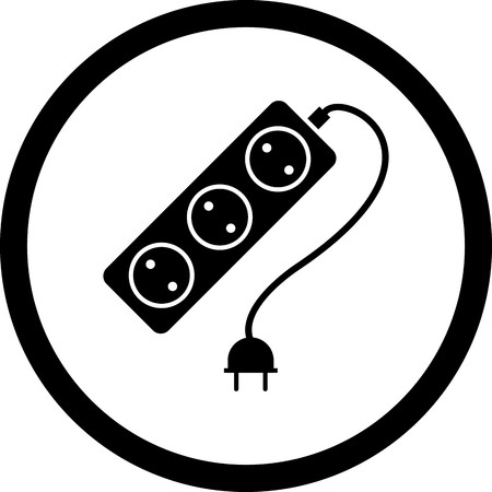 Vector Extension Cable Iconのイラスト素材