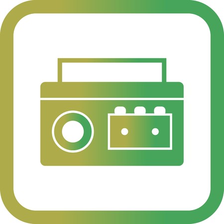 Vector Cassette Player Iconのイラスト素材