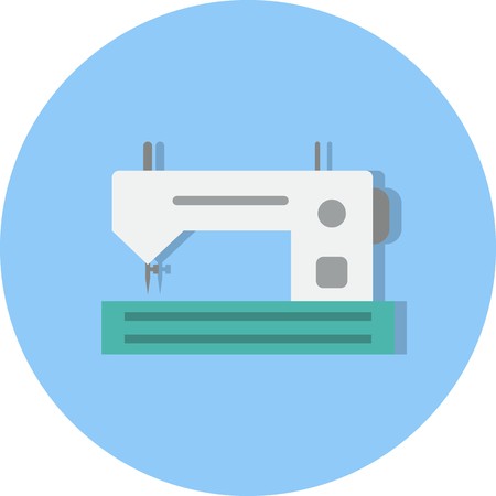 Vector Sewing Machine Iconのイラスト素材