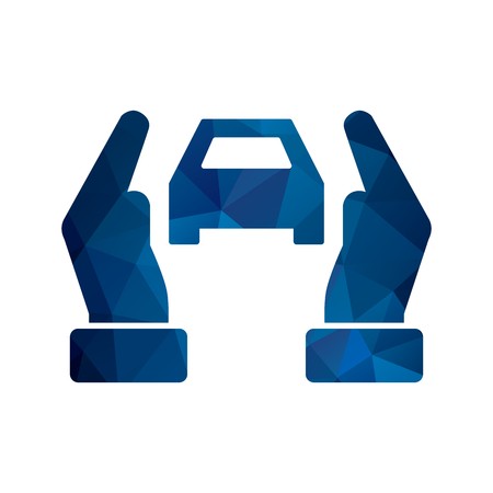 Vector Car insurance Iconのイラスト素材