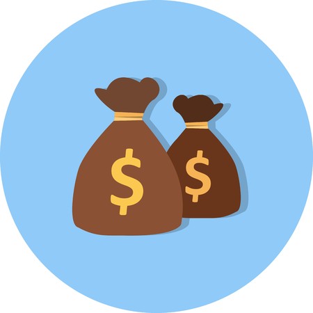 Vector Money bags Iconのイラスト素材