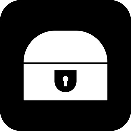 Vector Coin Chest Iconのイラスト素材