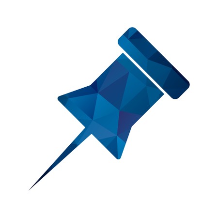 Vector Notice Pin Iconのイラスト素材