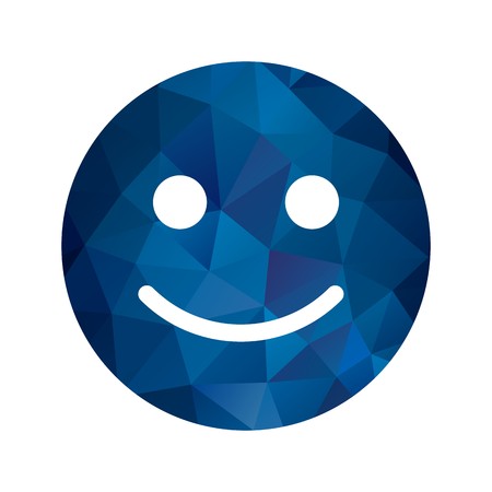 Vector Happy Emoticon Iconのイラスト素材