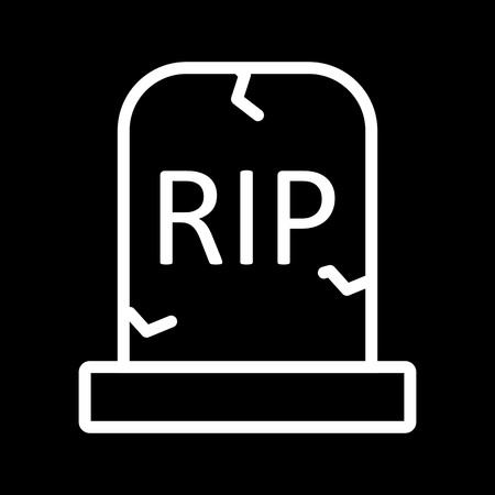 Vector Grave Iconのイラスト素材