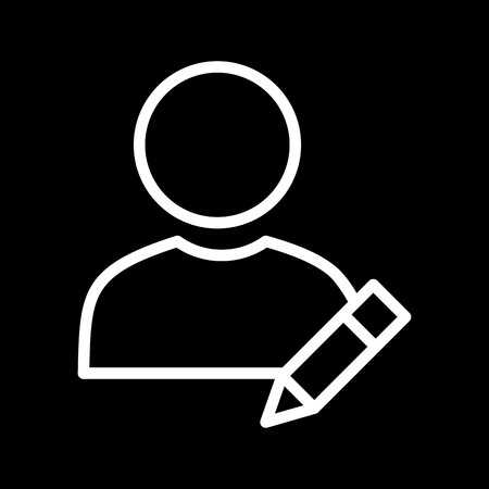 Vector Edit Profile Iconのイラスト素材