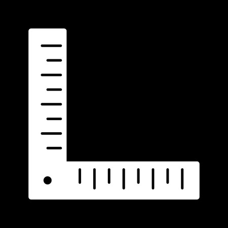 Vector Angle Ruler Iconのイラスト素材