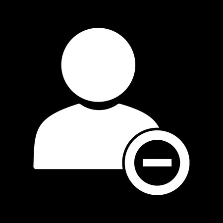 Vector Block User Iconのイラスト素材