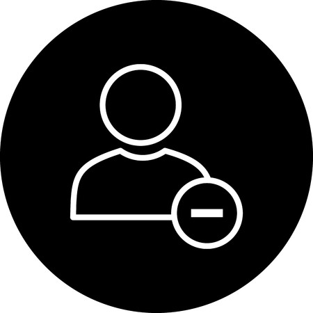 Vector Block User Iconのイラスト素材