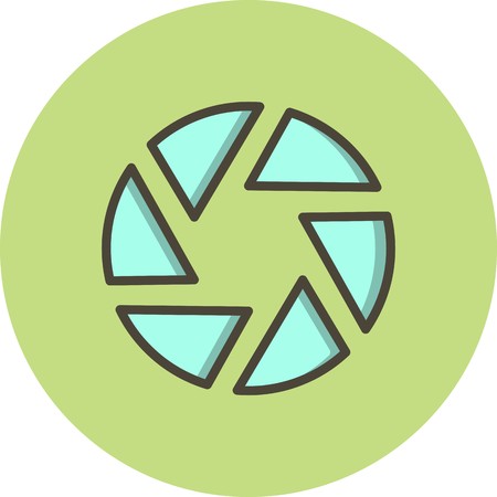 Vector Shutter Iconのイラスト素材