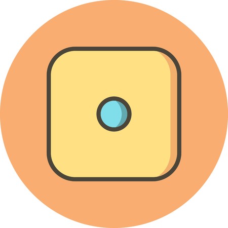 Vector Dice One Iconのイラスト素材