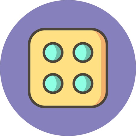 Vector Dice Four Iconのイラスト素材