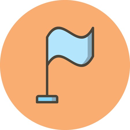 Vector Flag Iconのイラスト素材