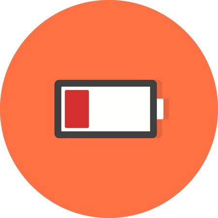 Vector Low Battery Iconのイラスト素材