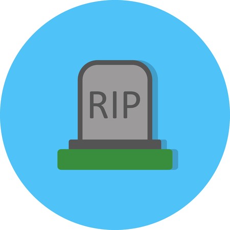 Vector Grave Iconのイラスト素材