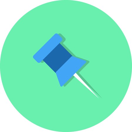 Vector Notice Pin Iconのイラスト素材