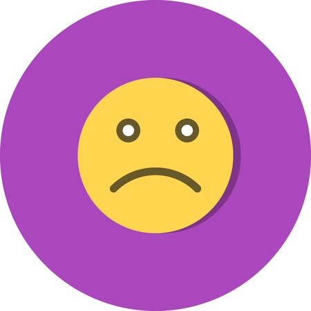 Vector Sad Emoticon Iconのイラスト素材