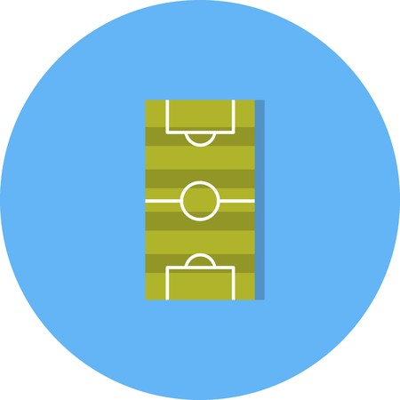 Vector Football Field Iconのイラスト素材