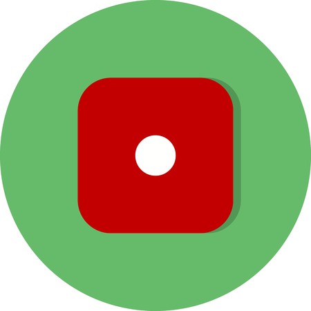 Vector Dice One Iconのイラスト素材