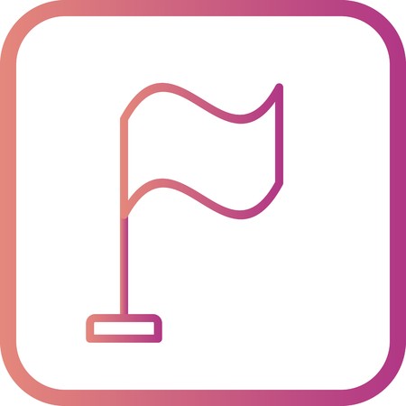 Vector Flag Iconのイラスト素材