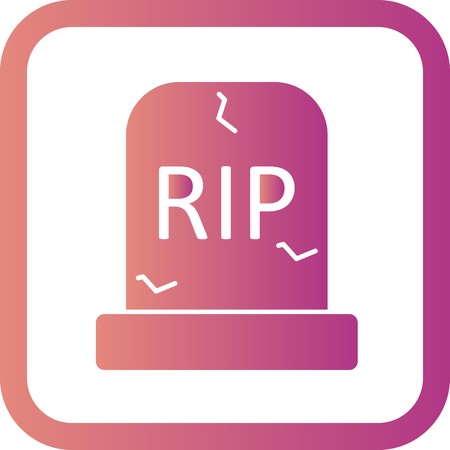Vector Grave Iconのイラスト素材