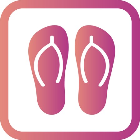 Vector Slippers Iconのイラスト素材