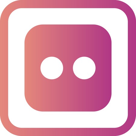 Vector Dice Two Iconのイラスト素材