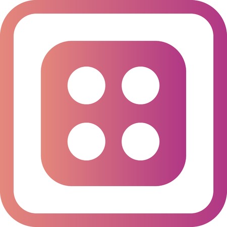 Vector Dice Four Iconのイラスト素材