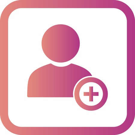 Vector Add User Iconのイラスト素材